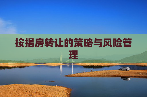 按揭房转让的策略与风险管理