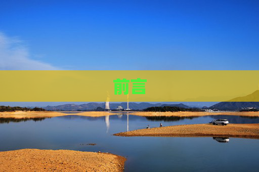 前言
