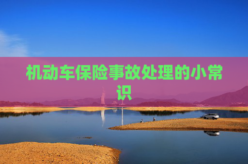 机动车保险事故处理的小常识