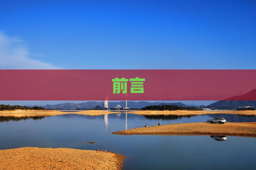 前言