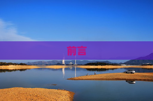 前言