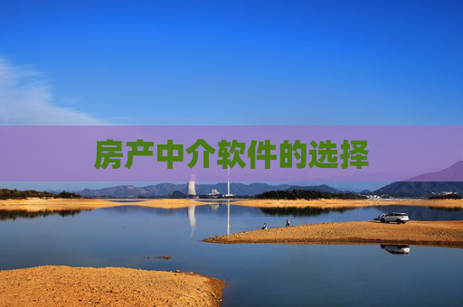 房产中介软件的选择