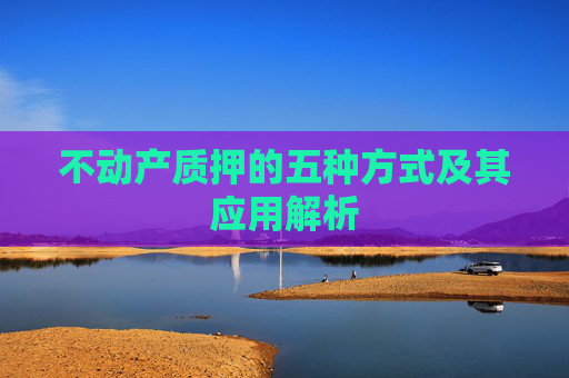 不动产质押的五种方式及其应用解析